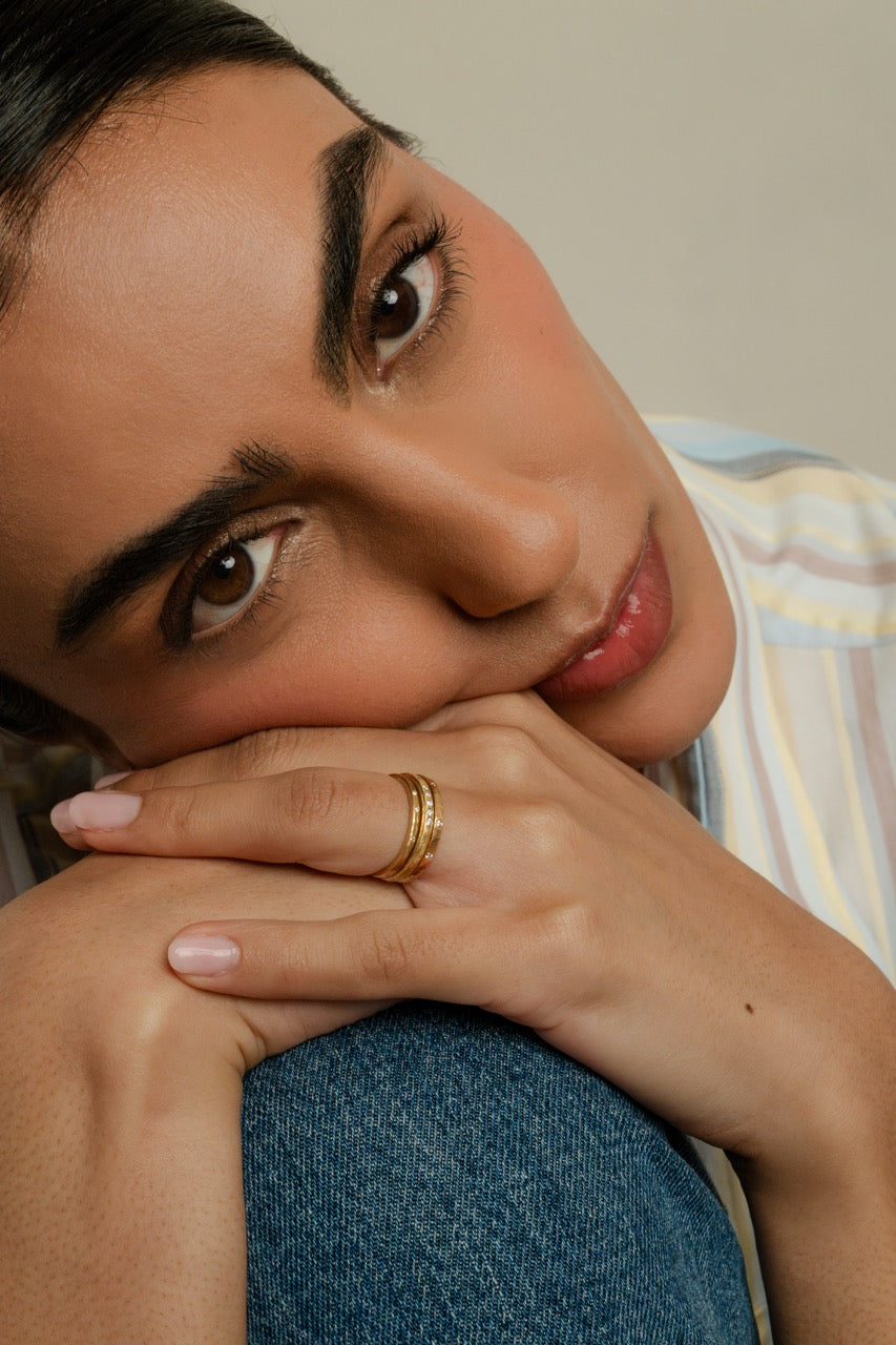 18k Yellow Gold Stacking Rings